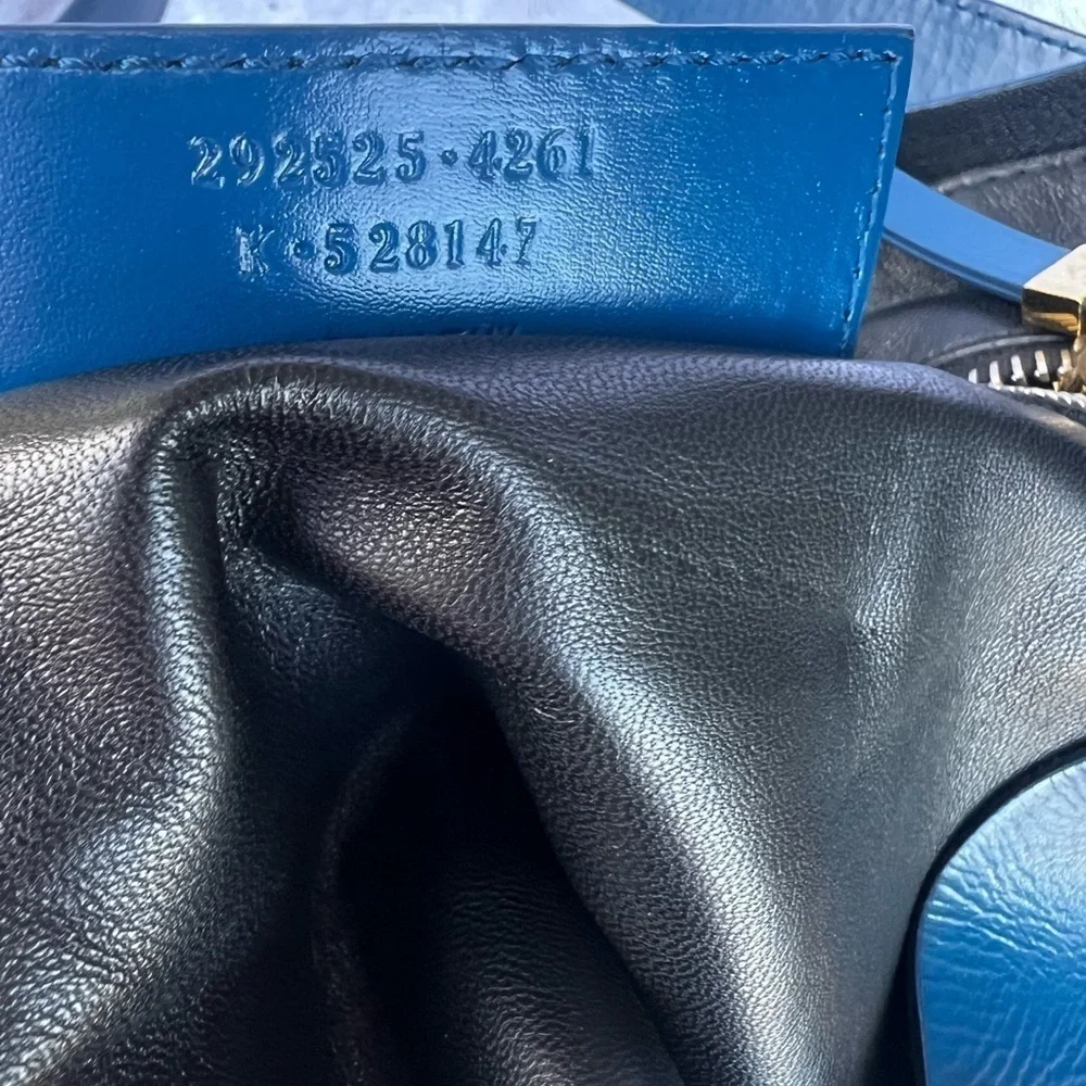 Black Patent and Royal Blue Balenciaga